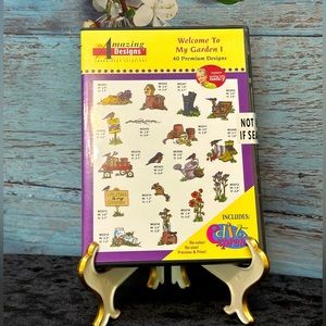 Embroidery, “Welcome To My Garden I” for Embroidery Machine Crafting